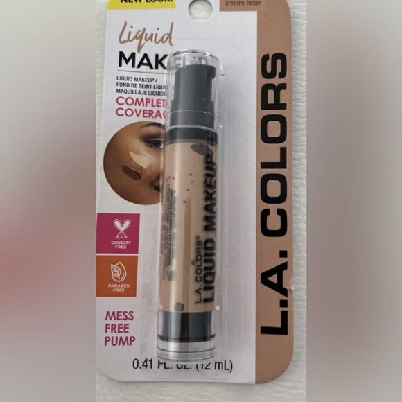 🎉L.A. COLORS  2 X Flawless Liquid Makeup Complete CBLM312 Creamy Beige 💥 - Picture 3 of 7